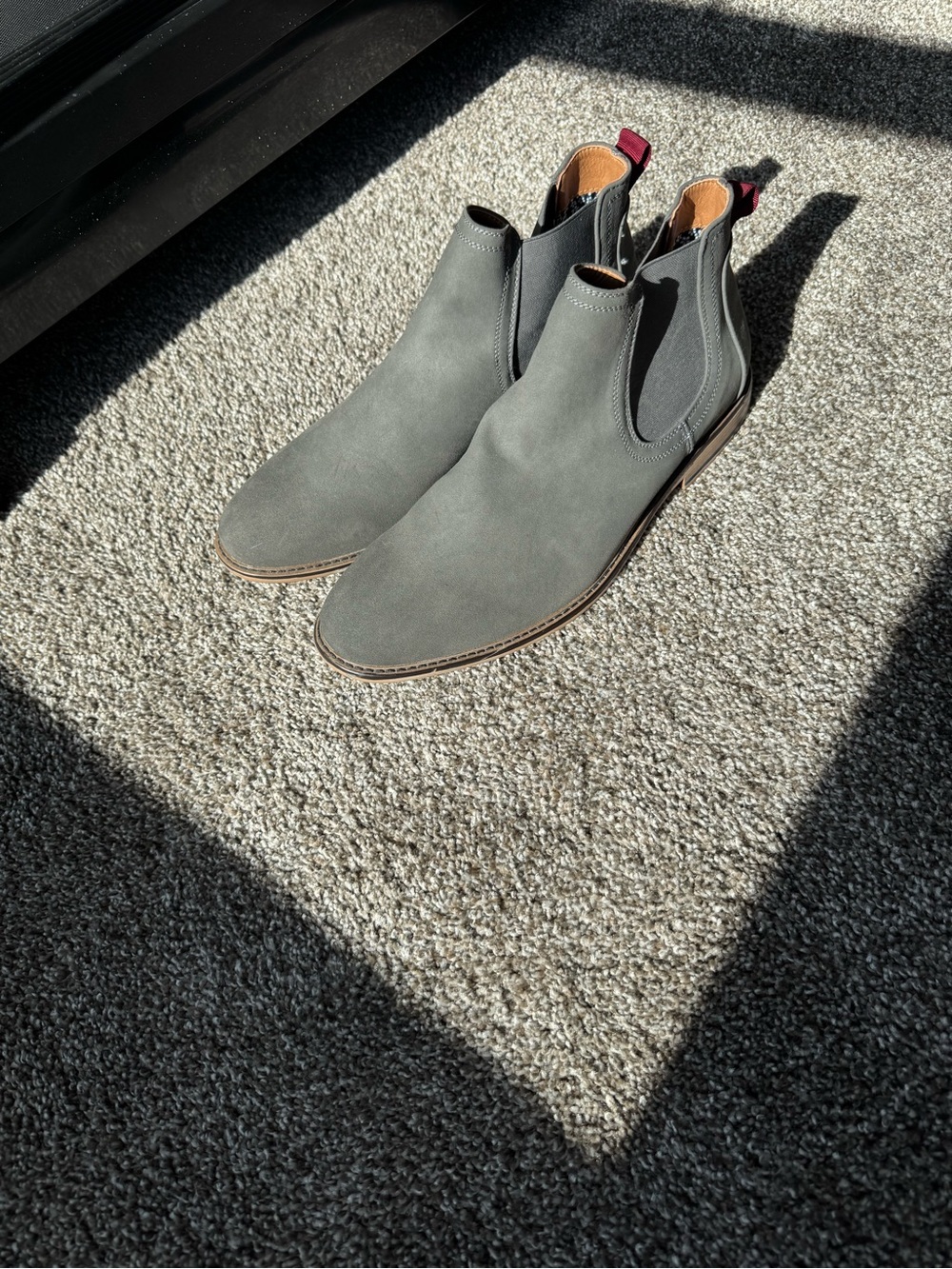 Men's Grey Chelsea Boots - Sleek Slip-On Dress Chelsea